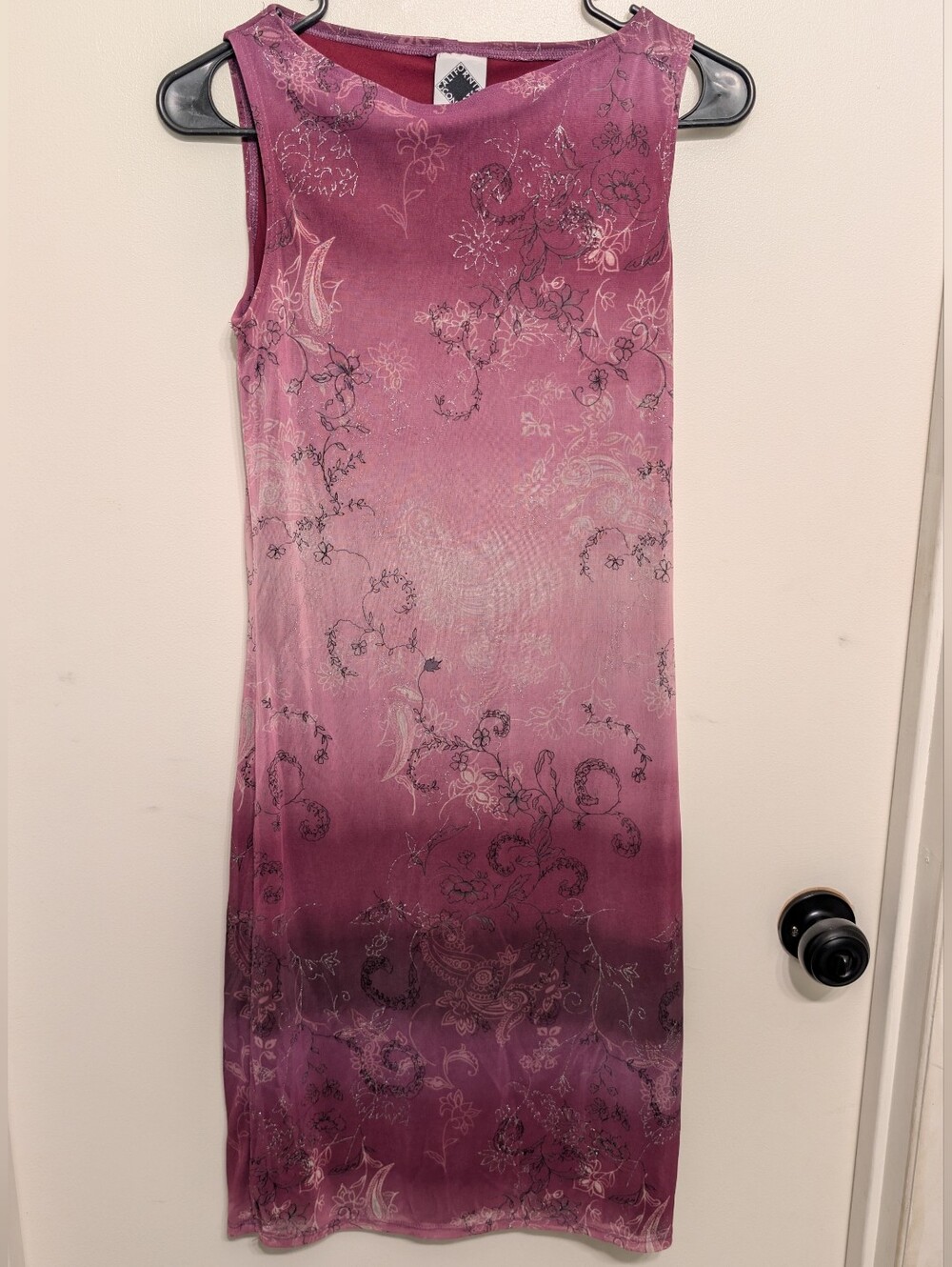 VTG/ 90S California Concepts Mauve-Pink Ombre Sleeveless Dress